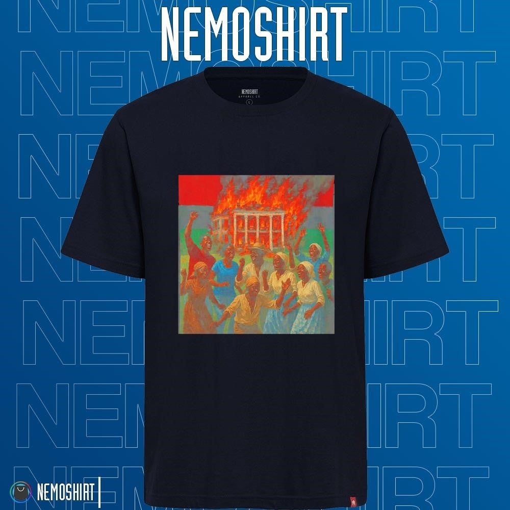 Juneteenth Nottoway Plantation gebrannt - Adult & Kids T-Shirts, Sweatshirts & Hoodies apparel design preview 1