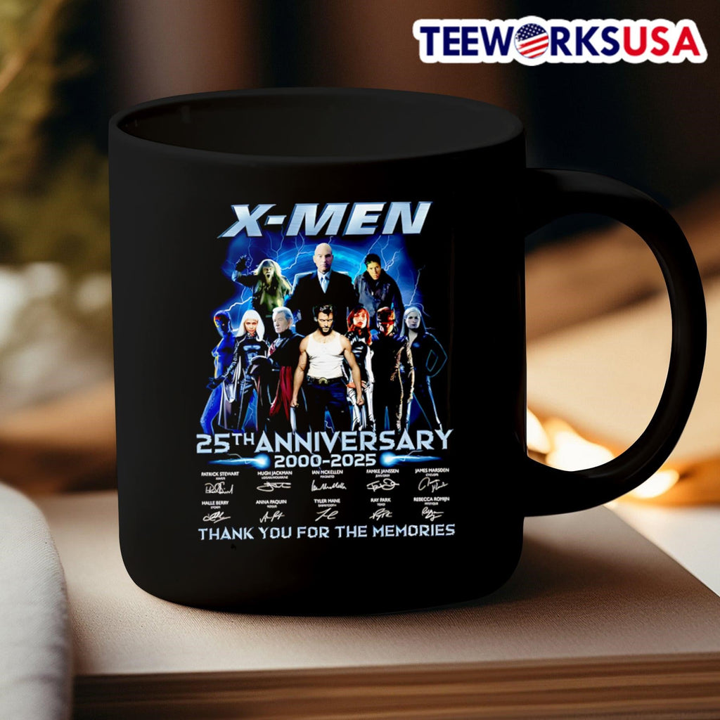 X-Men 25th anniversary 2000 2025 thank you for the - Adult & Kids T-Shirts, Sweatshirts & Hoodies apparel design preview 3