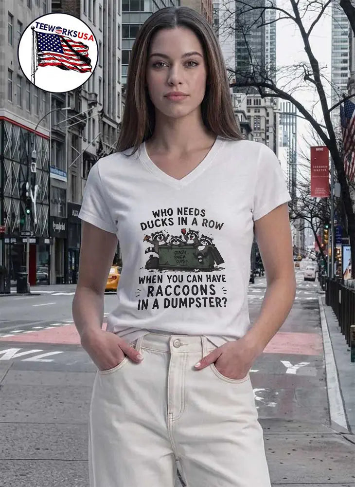 Who Needs Ducks In A Row When You Can Have Raccoons - Adult & Kids T-Shirts, Sweatshirts & Hoodies apparel design preview 7