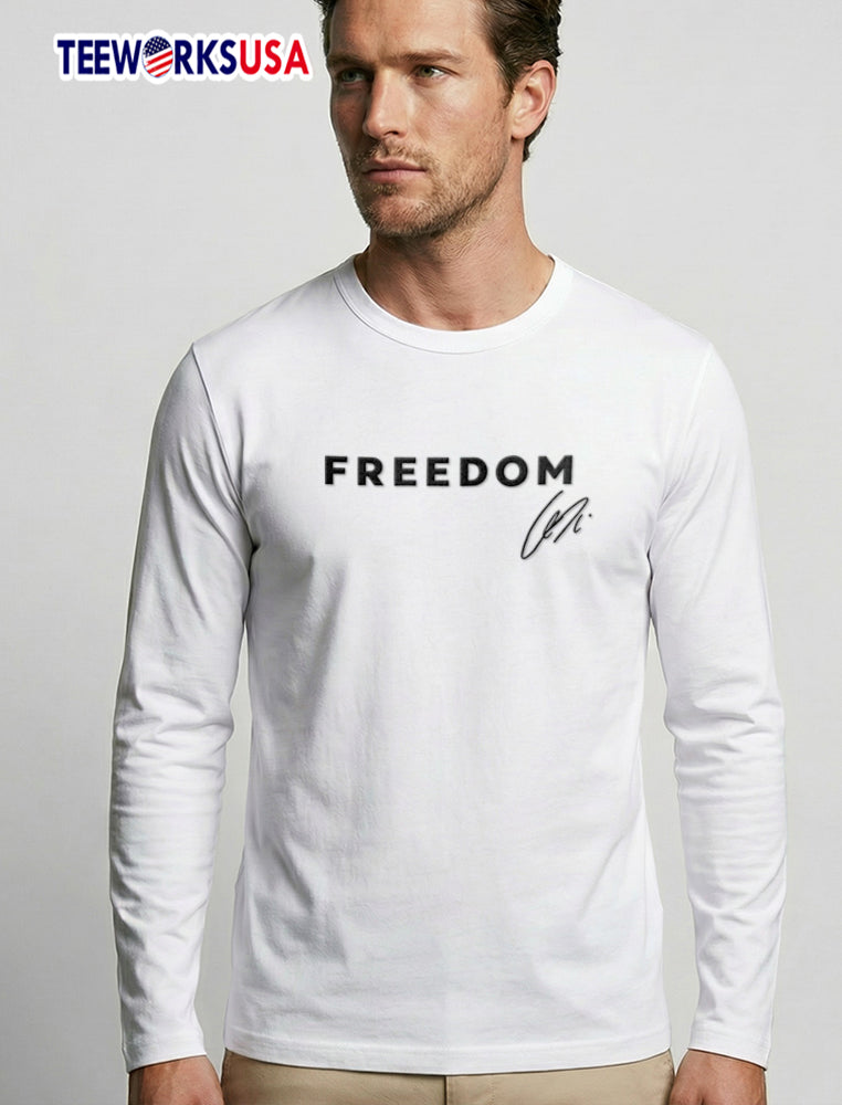 Freedom Leni Black Bold Capital Text Cursive - Adult & Kids T-Shirts, Sweatshirts & Hoodies apparel design preview 3