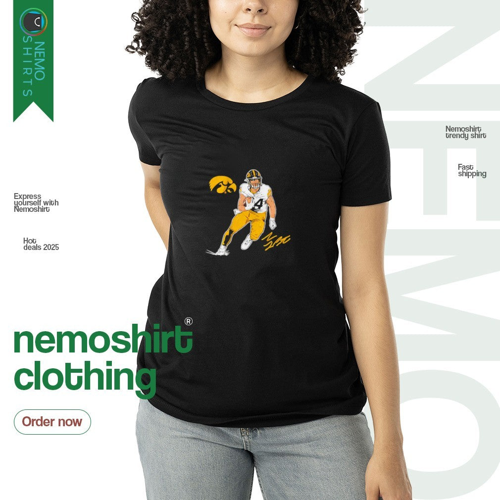 Sam LaPorta Iowa Hawkeyes superstar pose signature - Adult & Kids T-Shirts, Sweatshirts & Hoodies apparel design preview 3