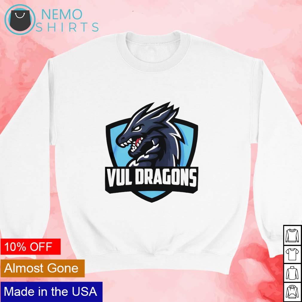 VUL Dragons football logo - Adult & Kids T-Shirts, Sweatshirts & Hoodies apparel design preview 3
