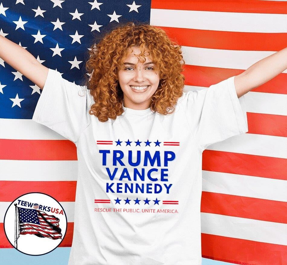 Trump Vance Kennedy rescue the public United America - Adult & Kids T-Shirts, Sweatshirts & Hoodies apparel design preview 4