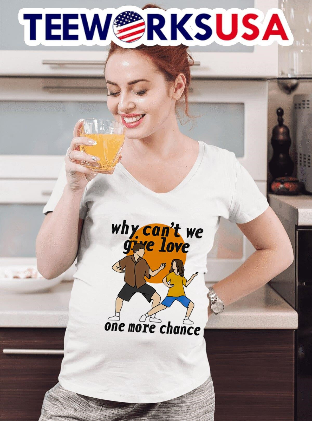 Why can't we give love one more chance cartoon - Adult & Kids T-Shirts, Sweatshirts & Hoodies apparel design preview 4