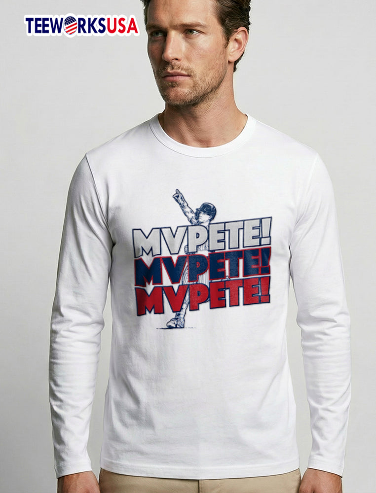 Mvpete Line Art Baseball Player Pointing Up - Adult & Kids T-Shirts, Sweatshirts & Hoodies apparel design preview 3