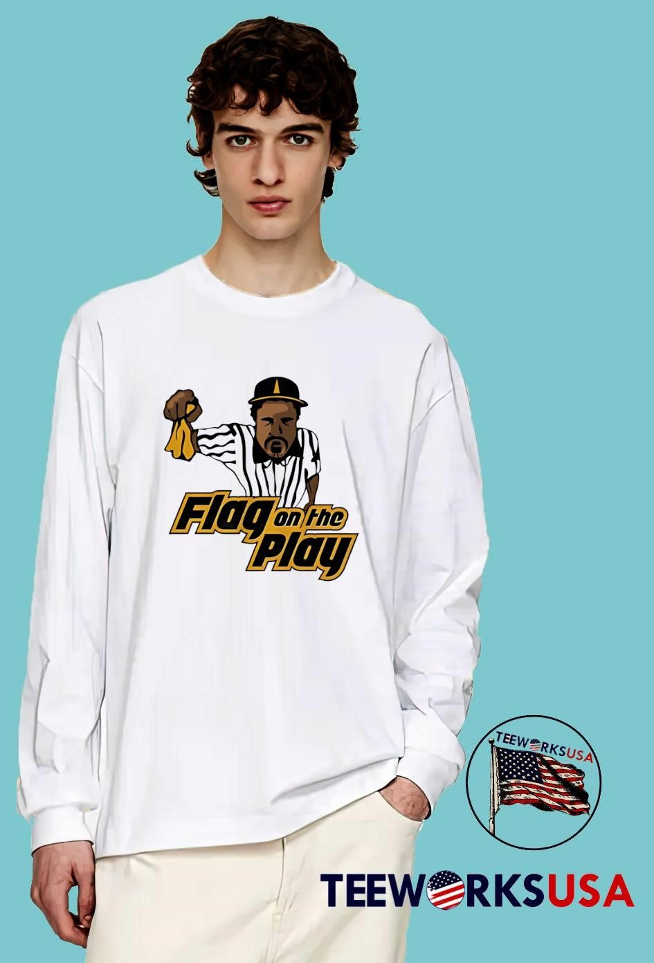 Flag on the Play - Adult & Kids T-Shirts, Sweatshirts & Hoodies apparel design preview 4