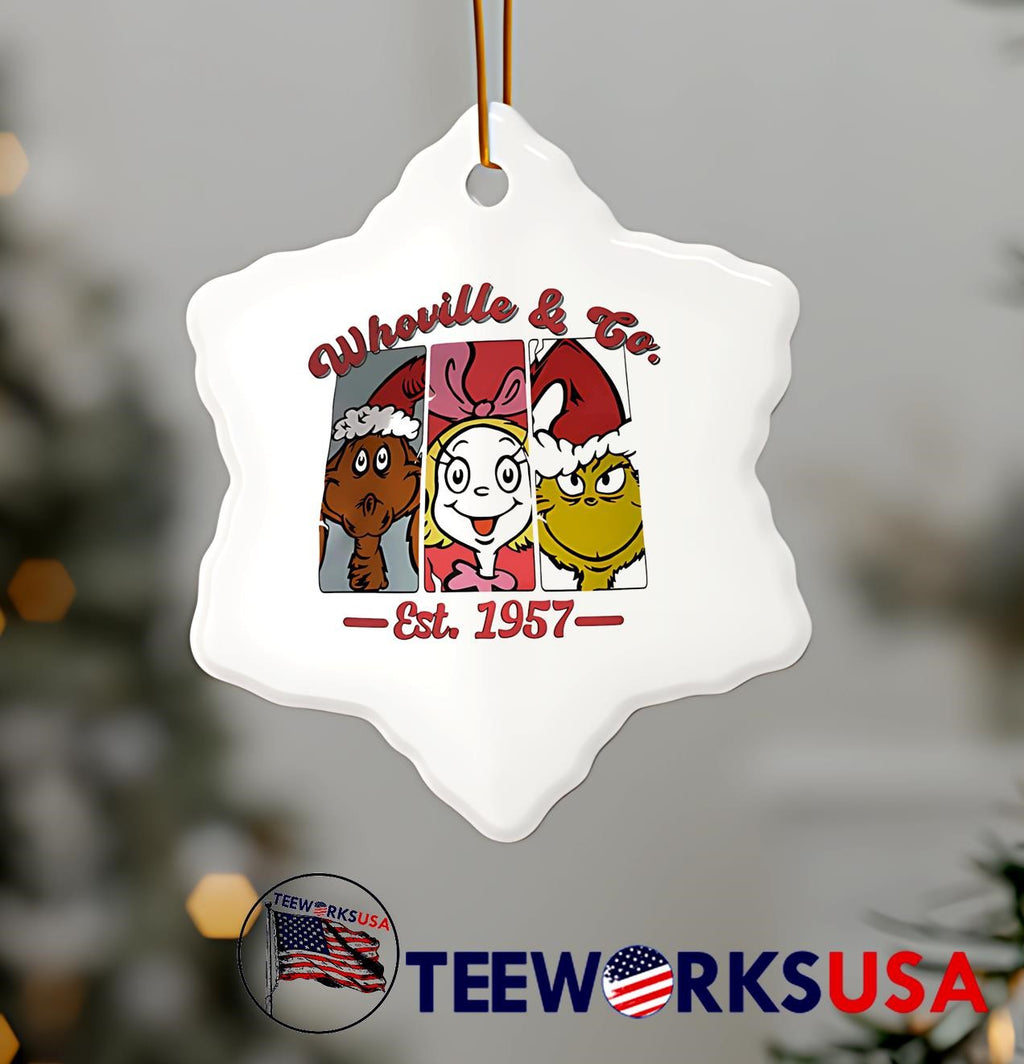 Grinch Cindy Lou Who Whoville And Co Est 1957 - Adult & Kids T-Shirts, Sweatshirts & Hoodies apparel design preview 7