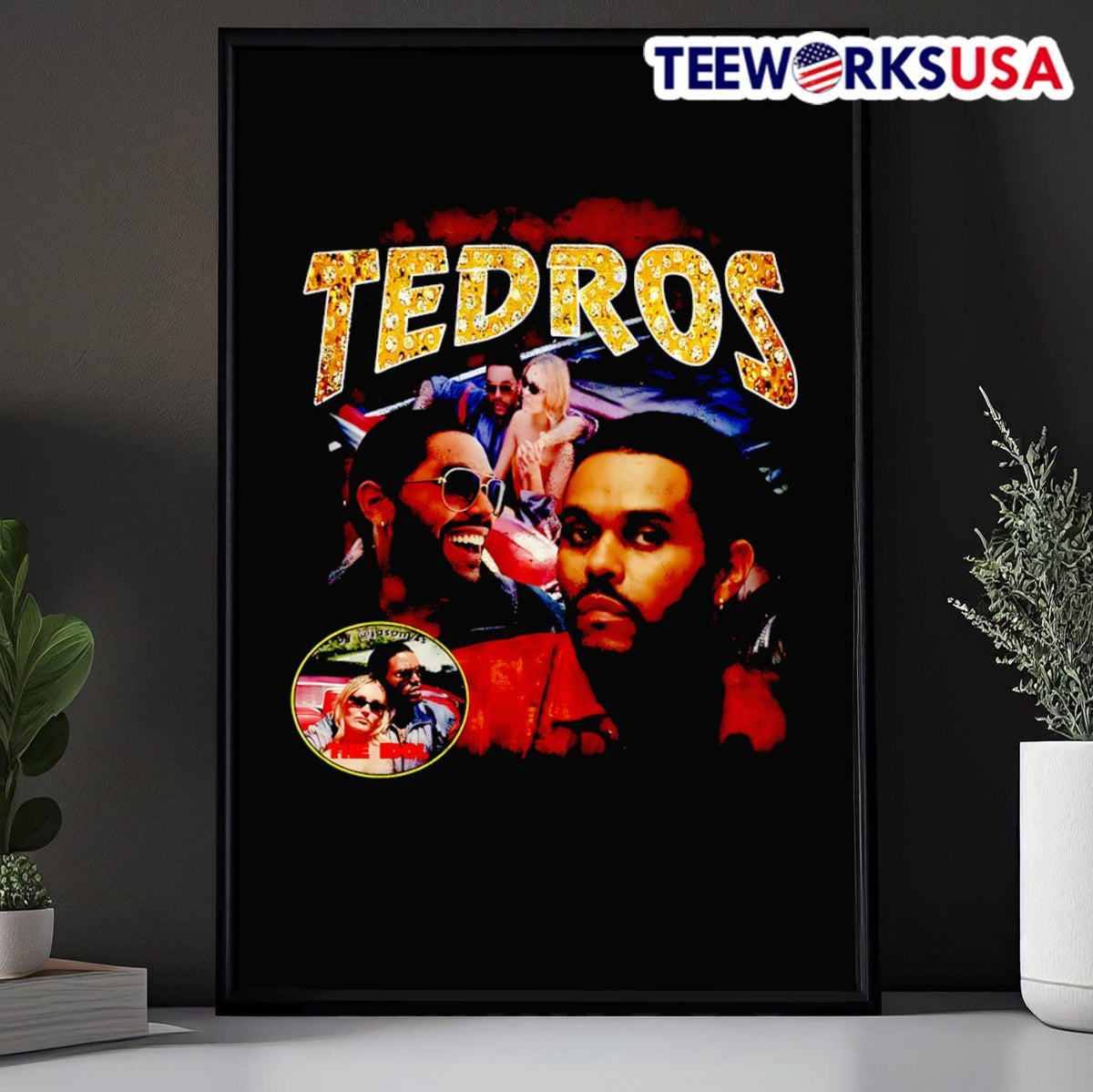 Tedros The Idol Weeknd - Adult & Kids T-Shirts, Sweatshirts & Hoodies apparel design preview 5
