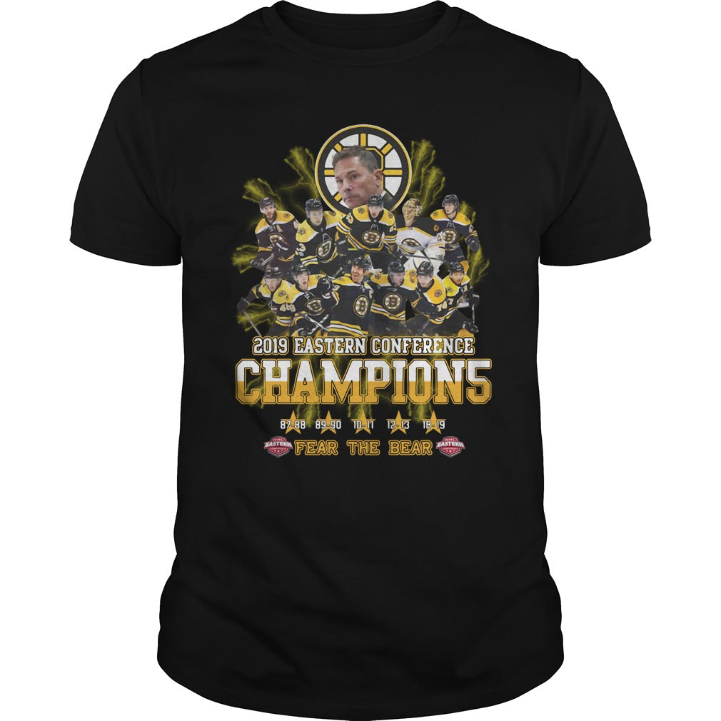 2019 Eastern Conference Champions Fear The Bear - Adult & Kids T-Shirts, Sweatshirts & Hoodies apparel design preview 1