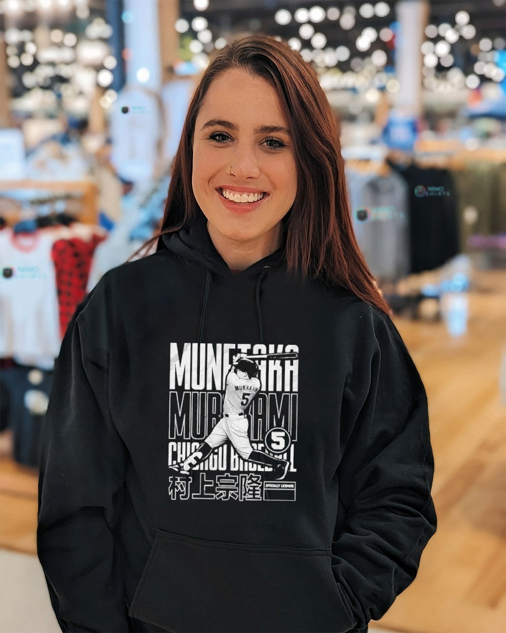 Munetaka Murakami bitmap poster - Adult & Kids T-Shirts, Sweatshirts & Hoodies apparel design preview 3