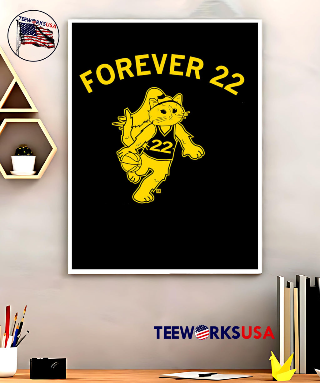 Forever 22 Caitlin Clark Cat - Adult & Kids T-Shirts, Sweatshirts & Hoodies apparel design preview 5