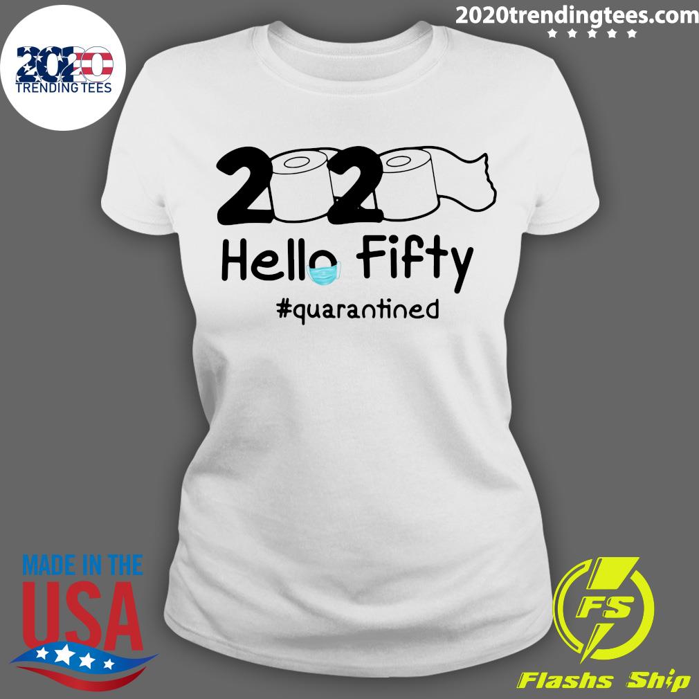 2020 Hello Fifty #quarantined - Adult & Kids T-Shirts, Sweatshirts & Hoodies apparel design preview 3