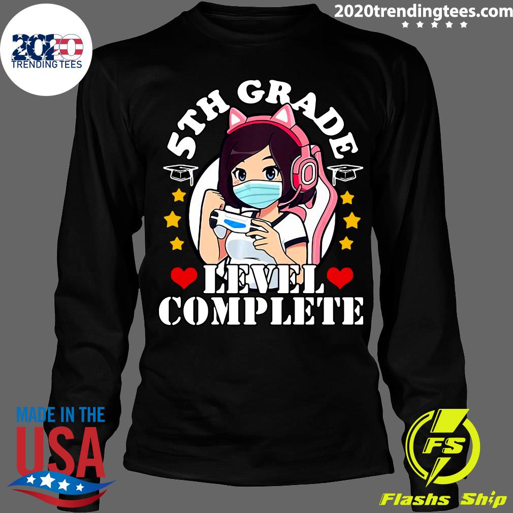 2021 5Th Grade Graduation Girl Loves Anime Gaming - Adult & Kids T-Shirts, Sweatshirts & Hoodies apparel design preview 4