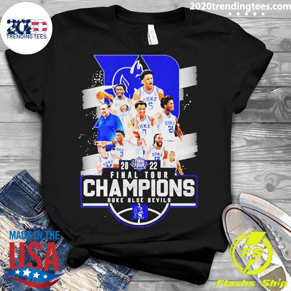 2022 Final Tour Champions Duke Blue Devils - Adult & Kids T-Shirts, Sweatshirts & Hoodies apparel design preview 3