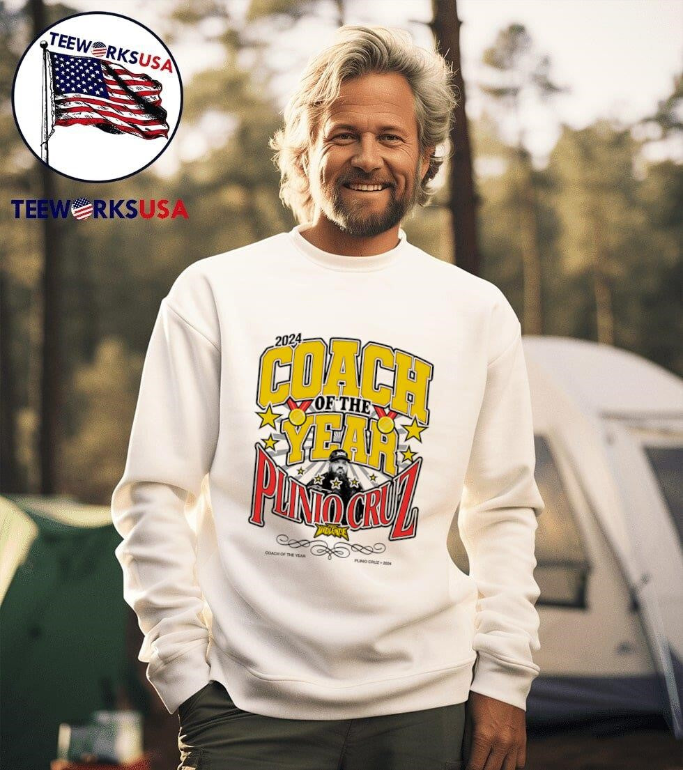 2024 Coach of the Year Plinio Cruz - Adult & Kids T-Shirts, Sweatshirts & Hoodies apparel design preview 3