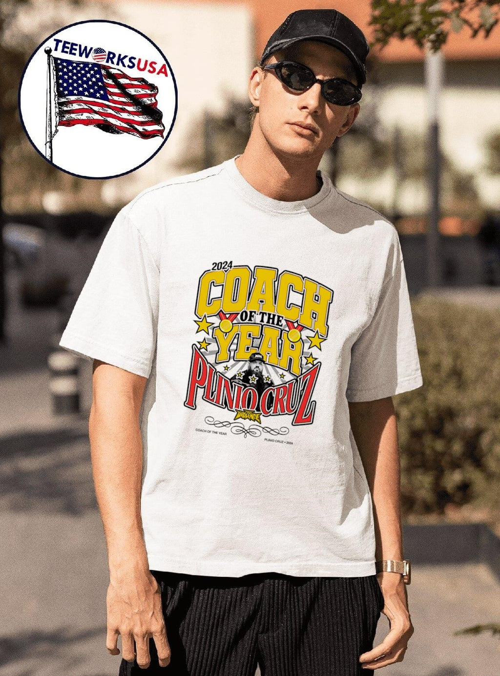 2024 Coach of the Year Plinio Cruz - Adult & Kids T-Shirts, Sweatshirts & Hoodies apparel design preview 1