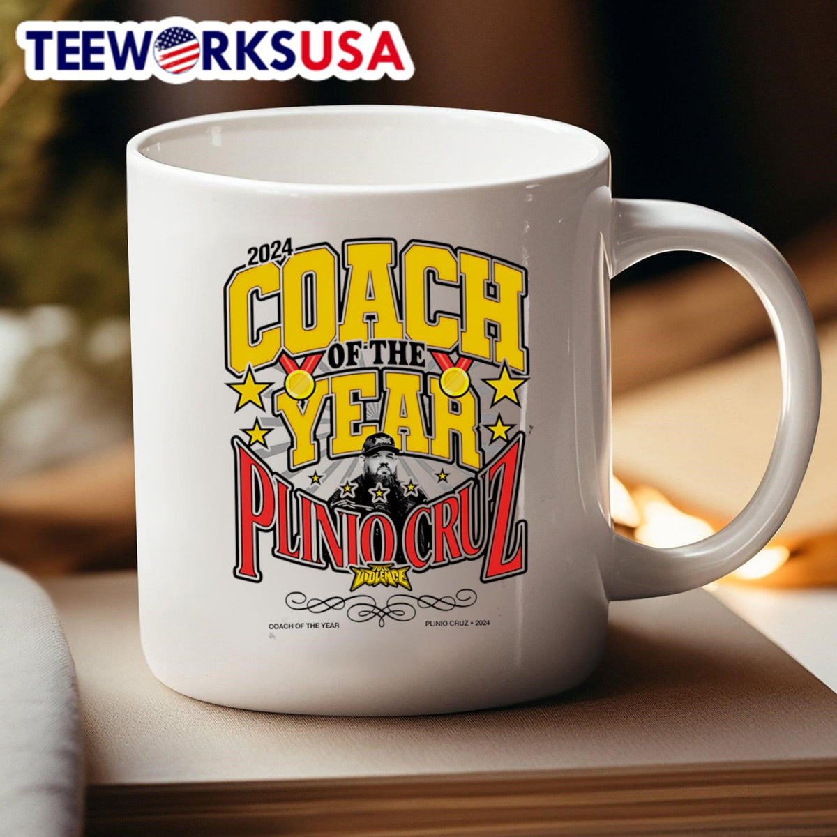 2024 Coach of the Year Plinio Cruz - Adult & Kids T-Shirts, Sweatshirts & Hoodies apparel design preview 4