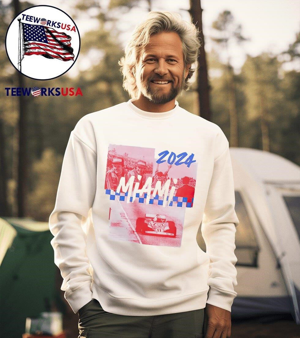 2024 Miami GP racing - Adult & Kids T-Shirts, Sweatshirts & Hoodies apparel design preview 3
