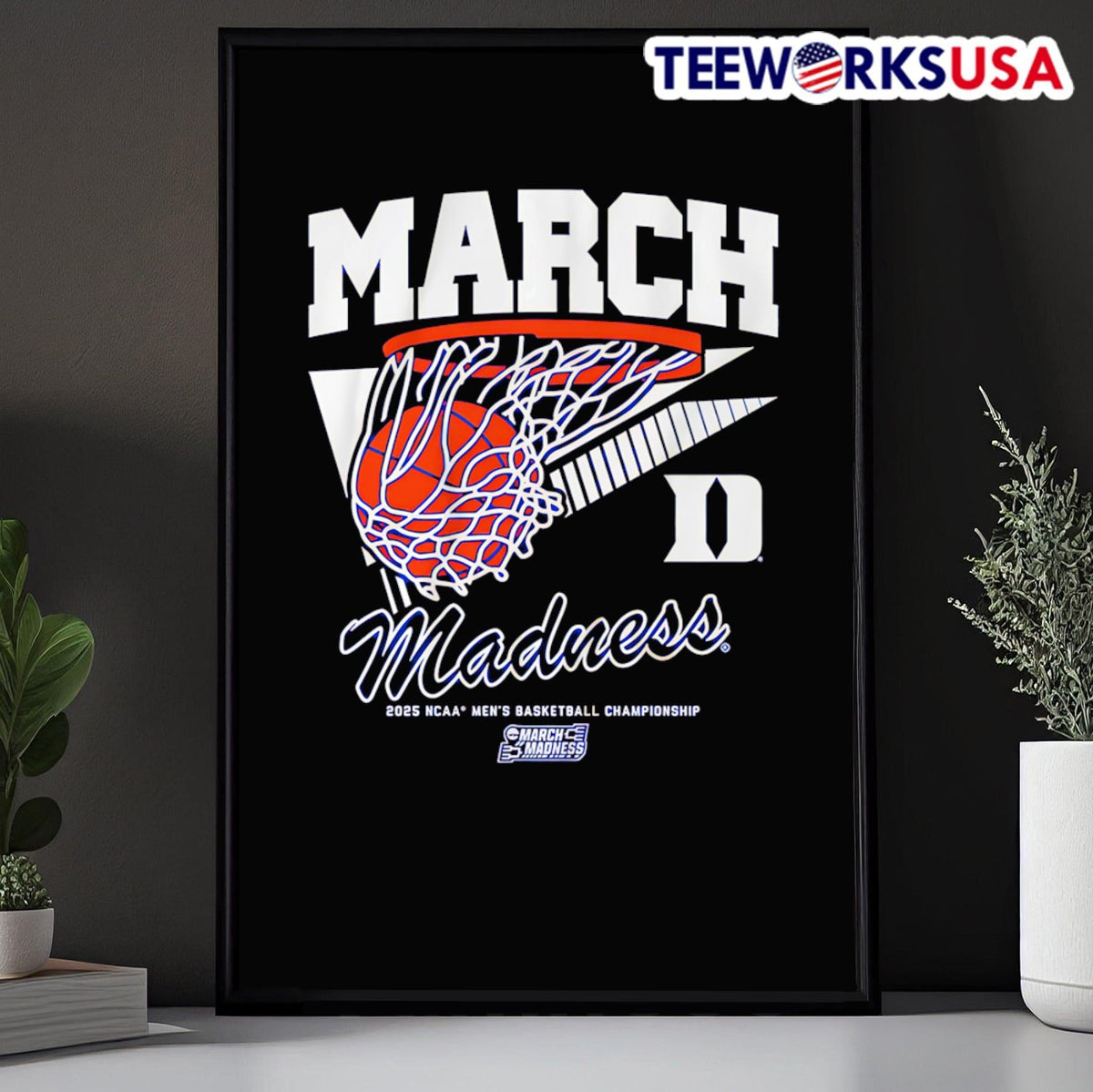 2025 March Madness Basketball Duke Blue Devils - Adult & Kids T-Shirts, Sweatshirts & Hoodies apparel design preview 5