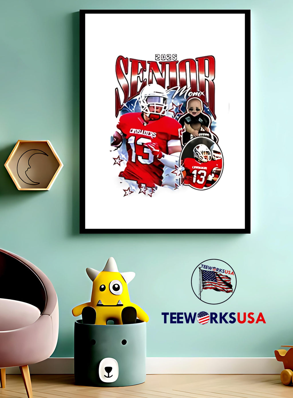 2025 Senior Mom Bulldog graphic - Adult & Kids T-Shirts, Sweatshirts & Hoodies apparel design preview 4