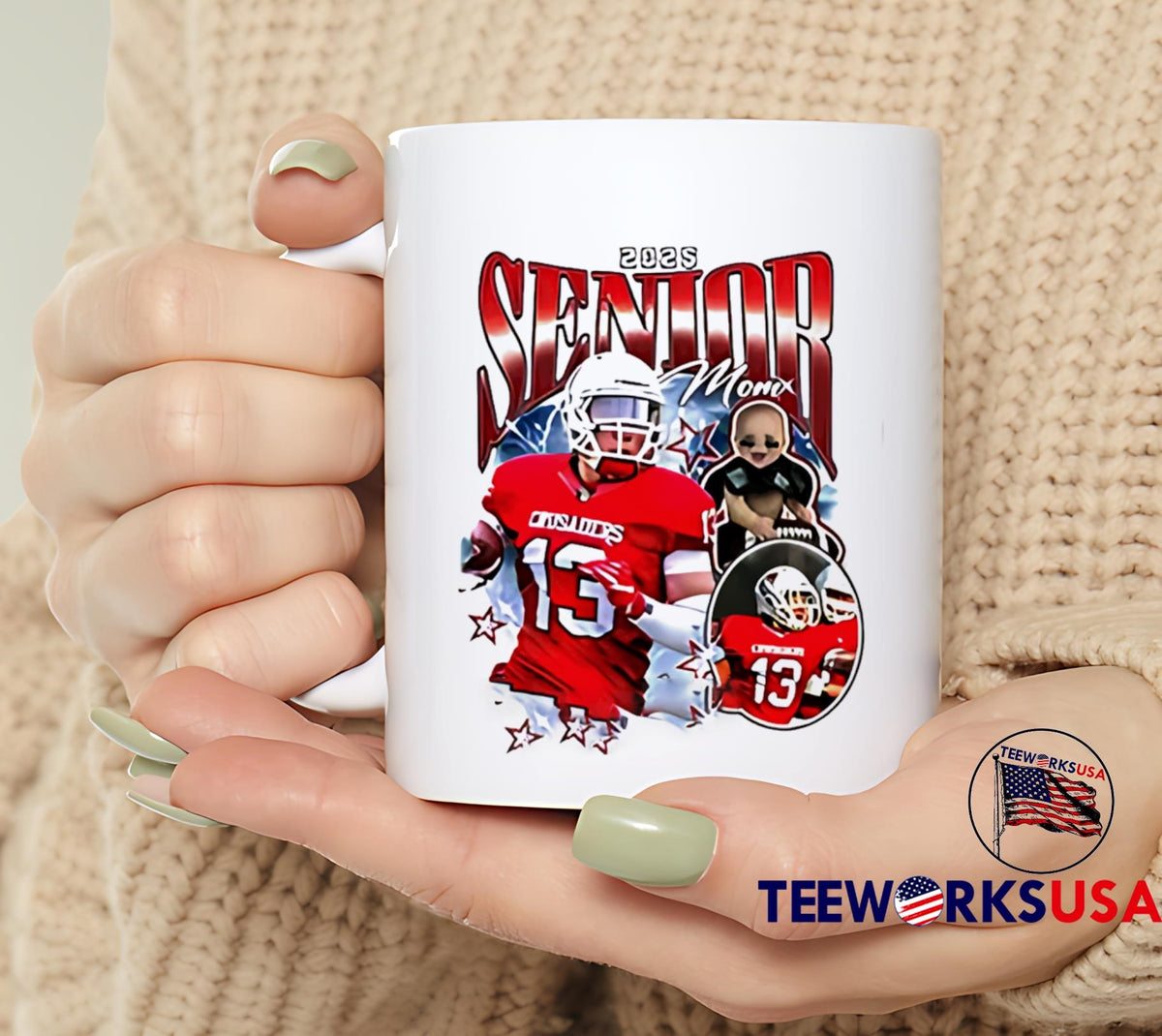 2025 Senior Mom Bulldog graphic - Adult & Kids T-Shirts, Sweatshirts & Hoodies apparel design preview 6