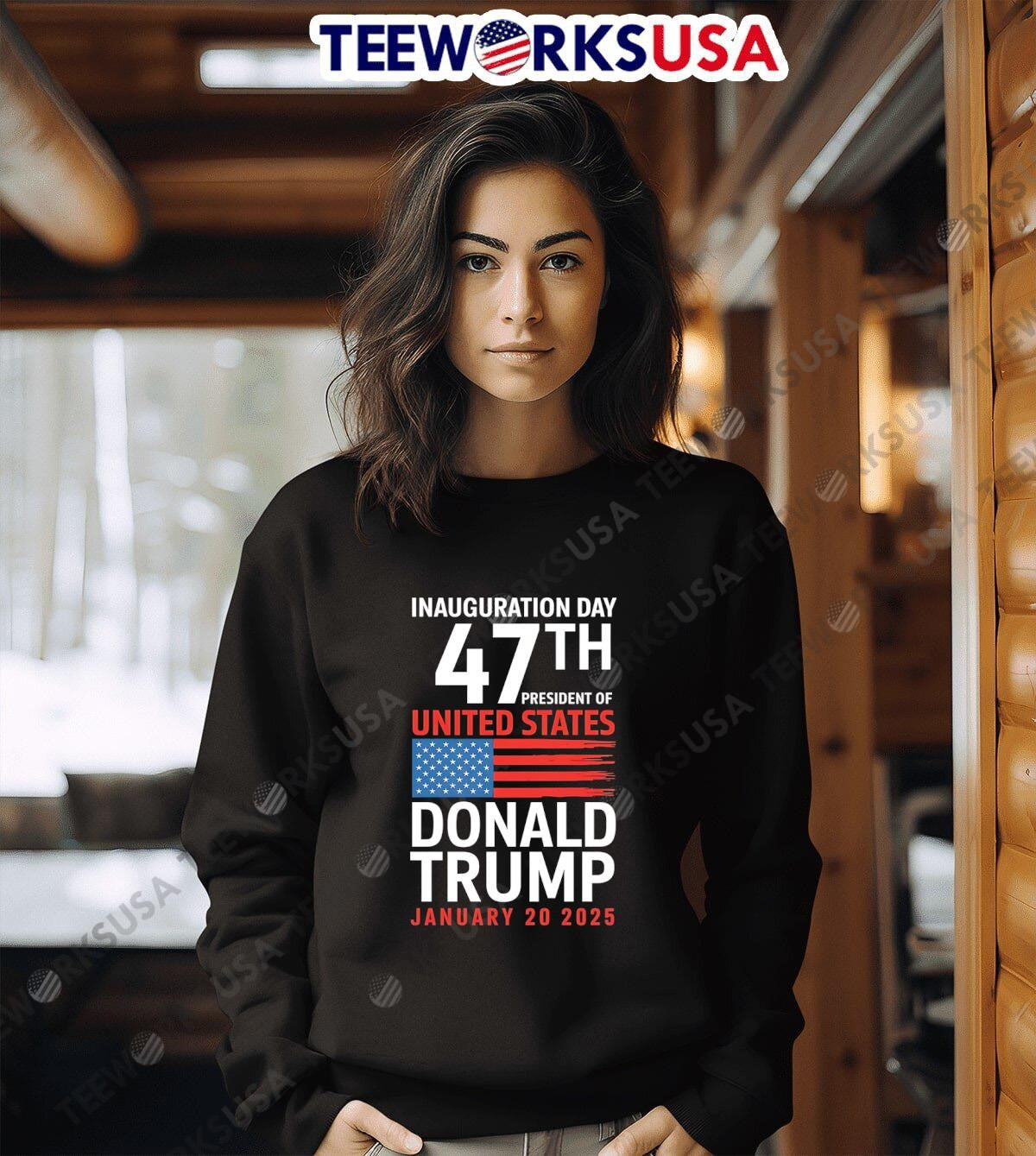 Inauguration Day 47th President Of United States - Adult & Kids T-Shirts, Sweatshirts & Hoodies apparel design preview 3