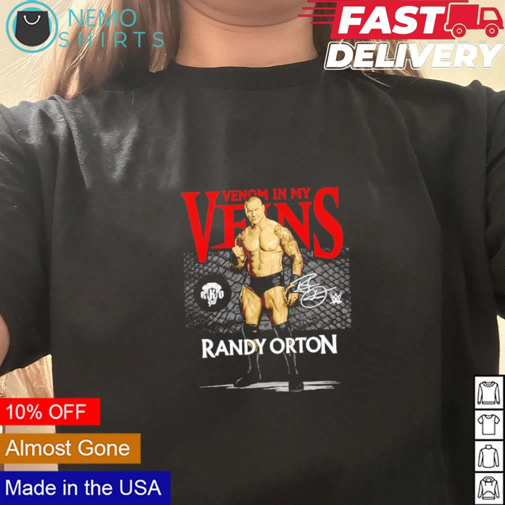 Randy Orton venom in my veins signature - Adult & Kids T-Shirts, Sweatshirts & Hoodies apparel design preview 3