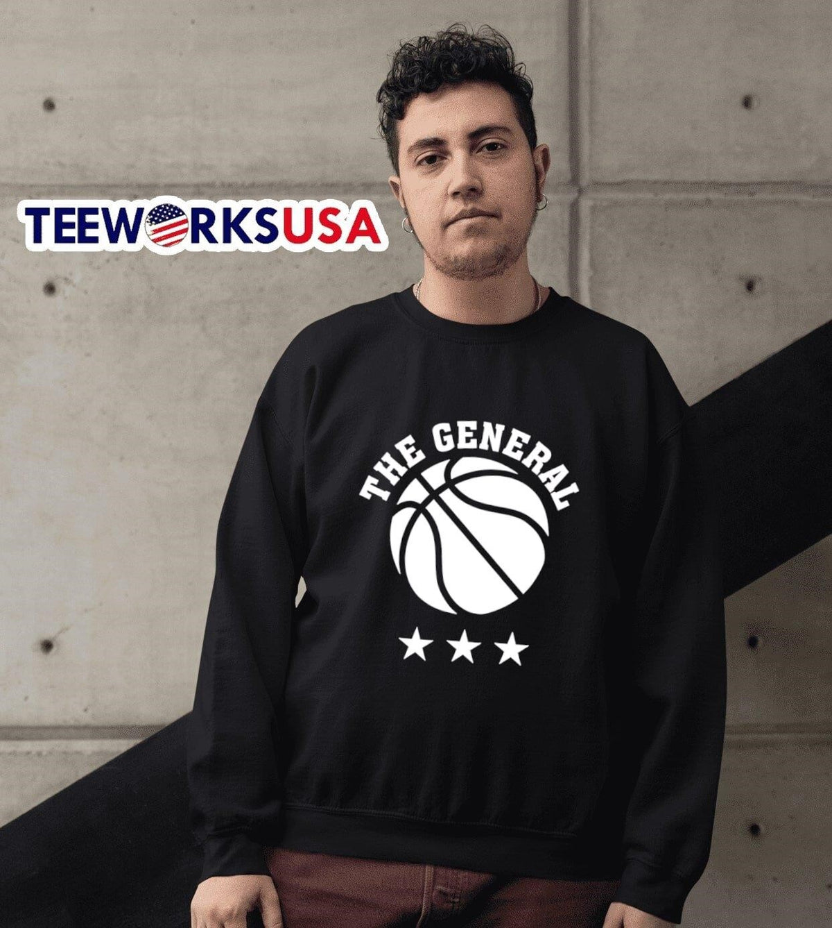 The General basketball - Adult & Kids T-Shirts, Sweatshirts & Hoodies apparel design preview 3