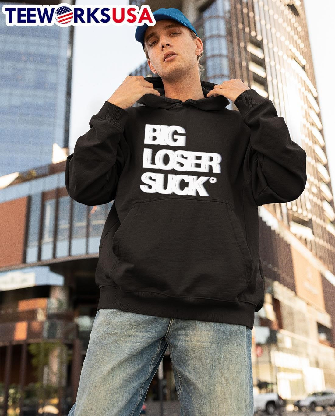 Big Loser Suck - Adult & Kids T-Shirts, Sweatshirts & Hoodies apparel design preview 3