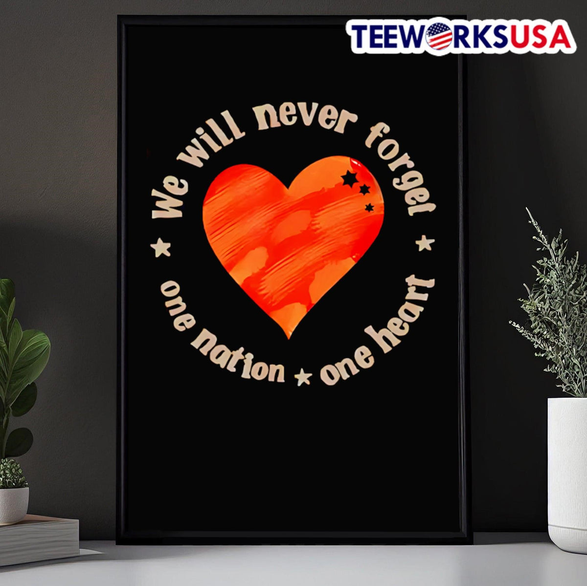 We Will Never Forget One Nation Heart Bibas Family - Adult & Kids T-Shirts, Sweatshirts & Hoodies apparel design preview 5
