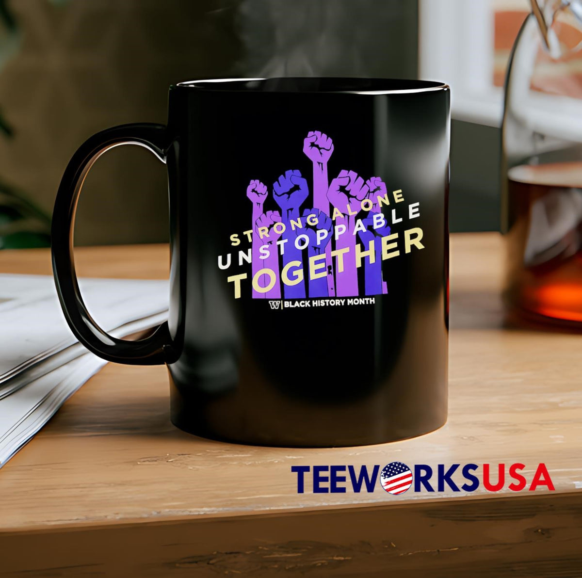 Strong One Unstoppable Together Black History Month - Adult & Kids T-Shirts, Sweatshirts & Hoodies apparel design preview 2