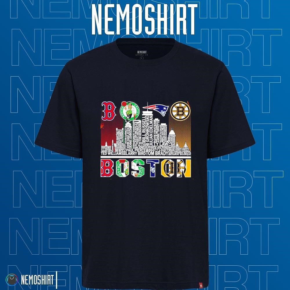 Boston sports Red Sox Celtics Patriots Bruins city - Adult & Kids T-Shirts, Sweatshirts & Hoodies apparel design preview 1