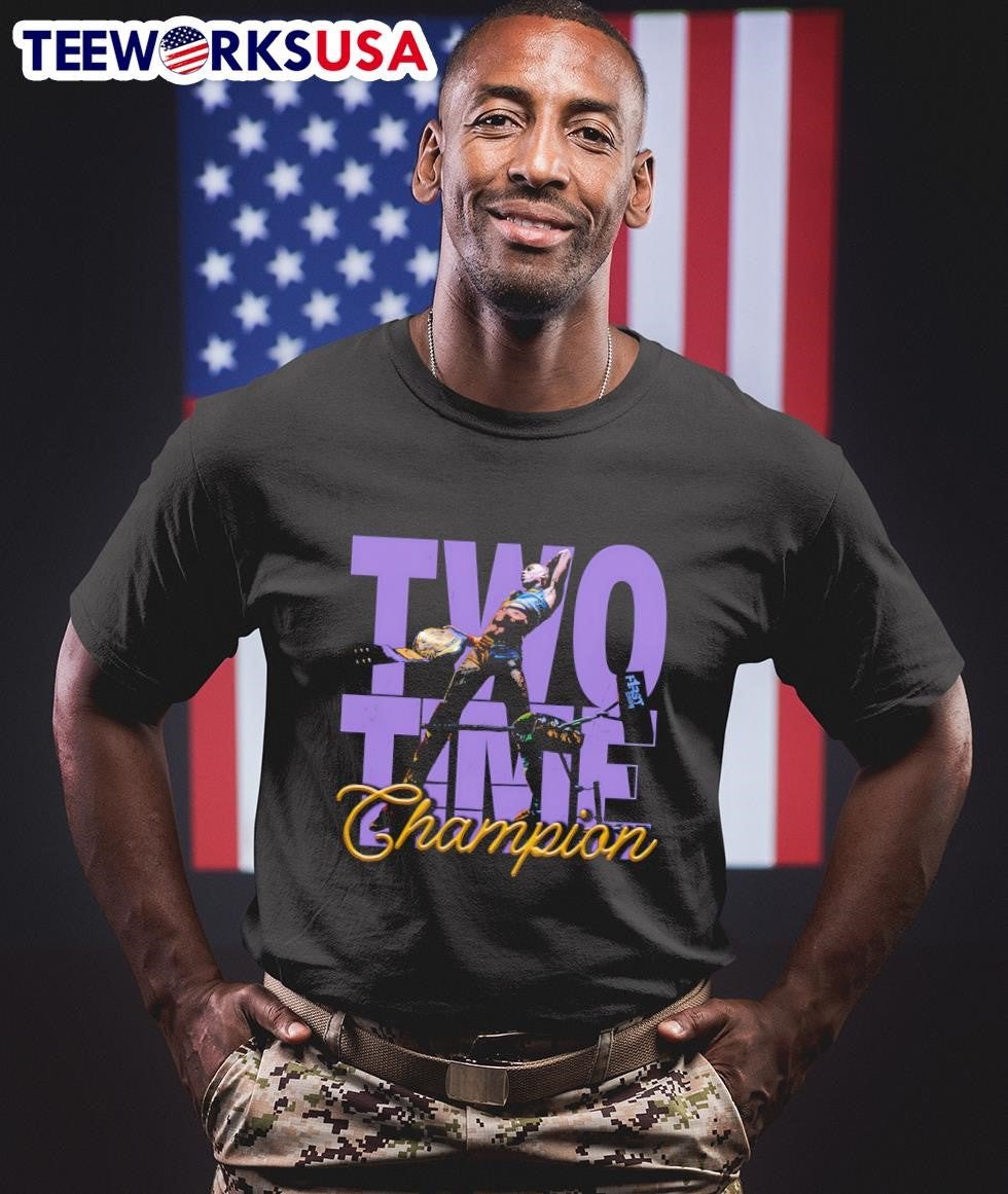 Two-Time Wrestlepalooza Champ - Adult & Kids T-Shirts, Sweatshirts & Hoodies apparel design preview 1