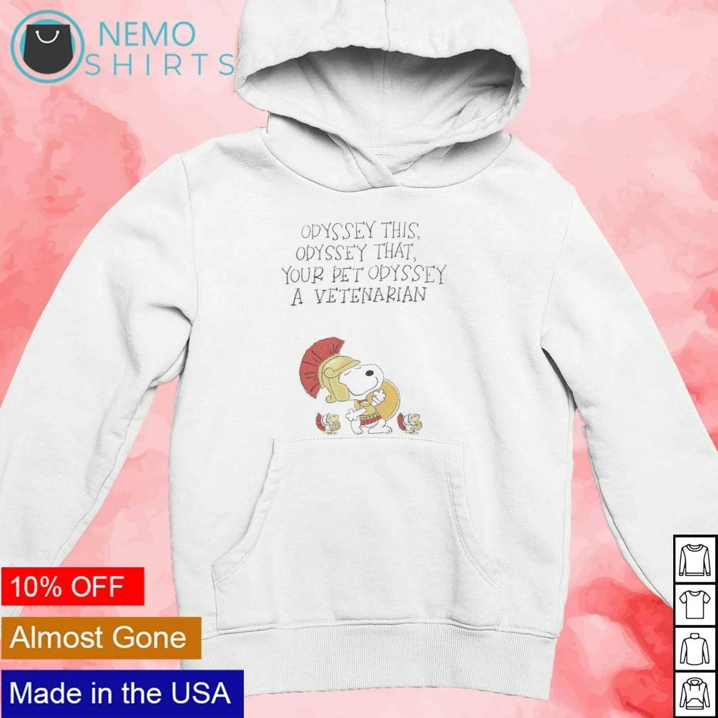 Snoopy Odyssey this that your pet a vetenarian - Adult & Kids T-Shirts, Sweatshirts & Hoodies apparel design preview 2