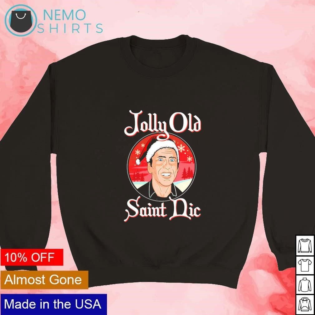 Jolly old saint Nic Nicolas Cage Christmas - Adult & Kids T-Shirts, Sweatshirts & Hoodies apparel design preview 3