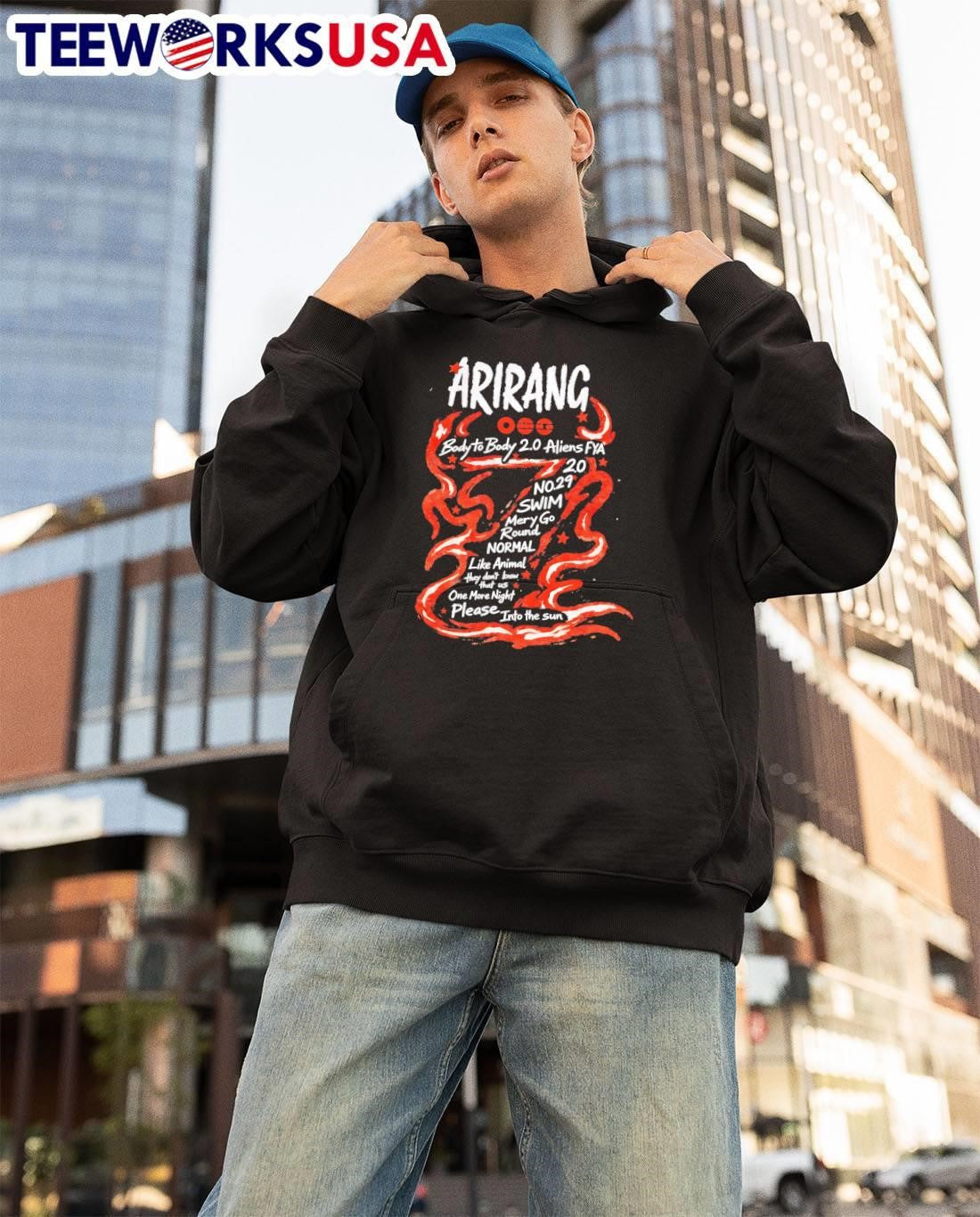 Arirang Body To 2.0 Aliens Fya - Adult & Kids T-Shirts, Sweatshirts & Hoodies apparel design preview 3