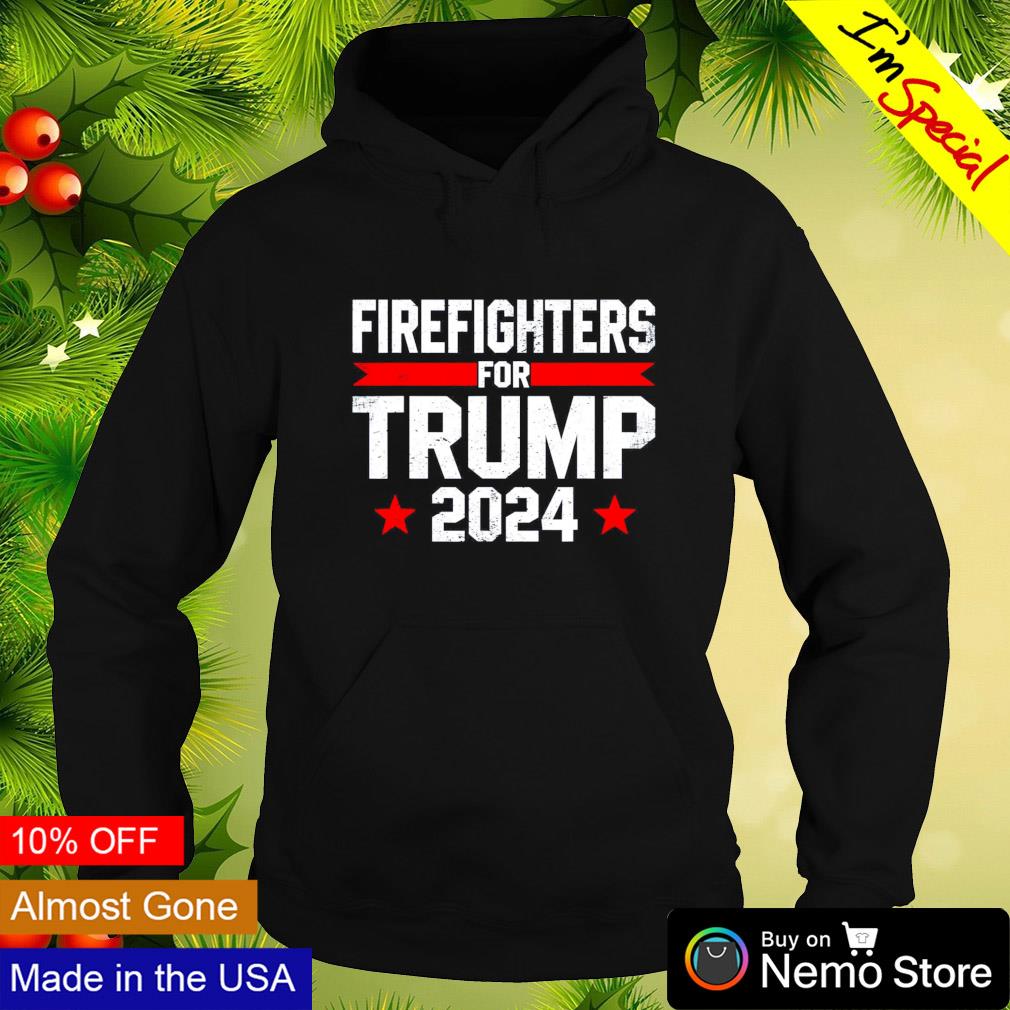 Firefighters for Trump 2024 - Adult & Kids T-Shirts, Sweatshirts & Hoodies apparel design preview 2