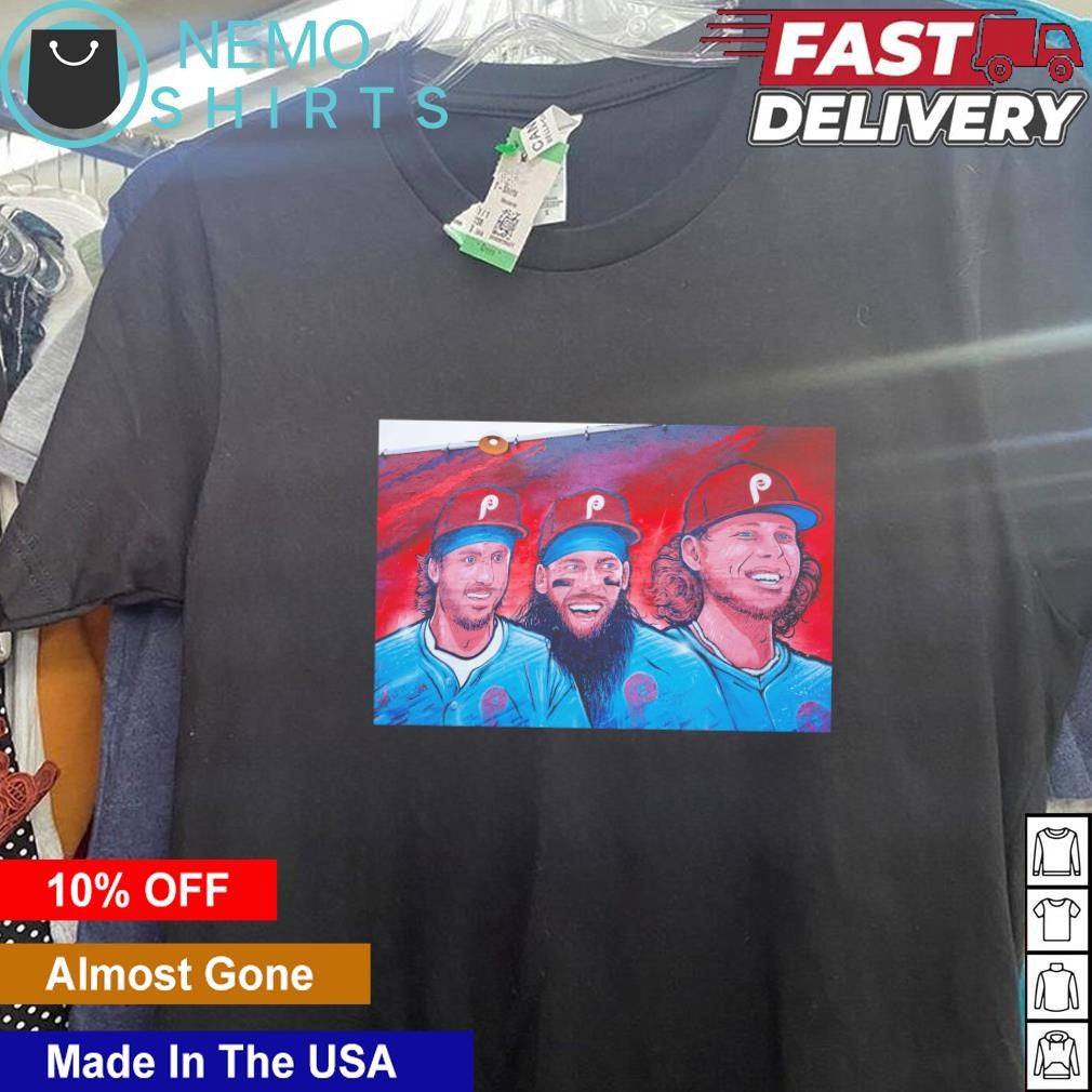 Philadelphia Phillies Alec Bohm Brandon Marsh and - Adult & Kids T-Shirts, Sweatshirts & Hoodies apparel design preview 5