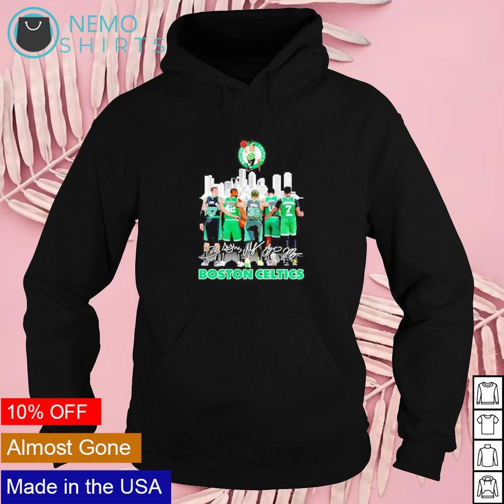 Boston Celtics signatures and city - Adult & Kids T-Shirts, Sweatshirts & Hoodies apparel design preview 2
