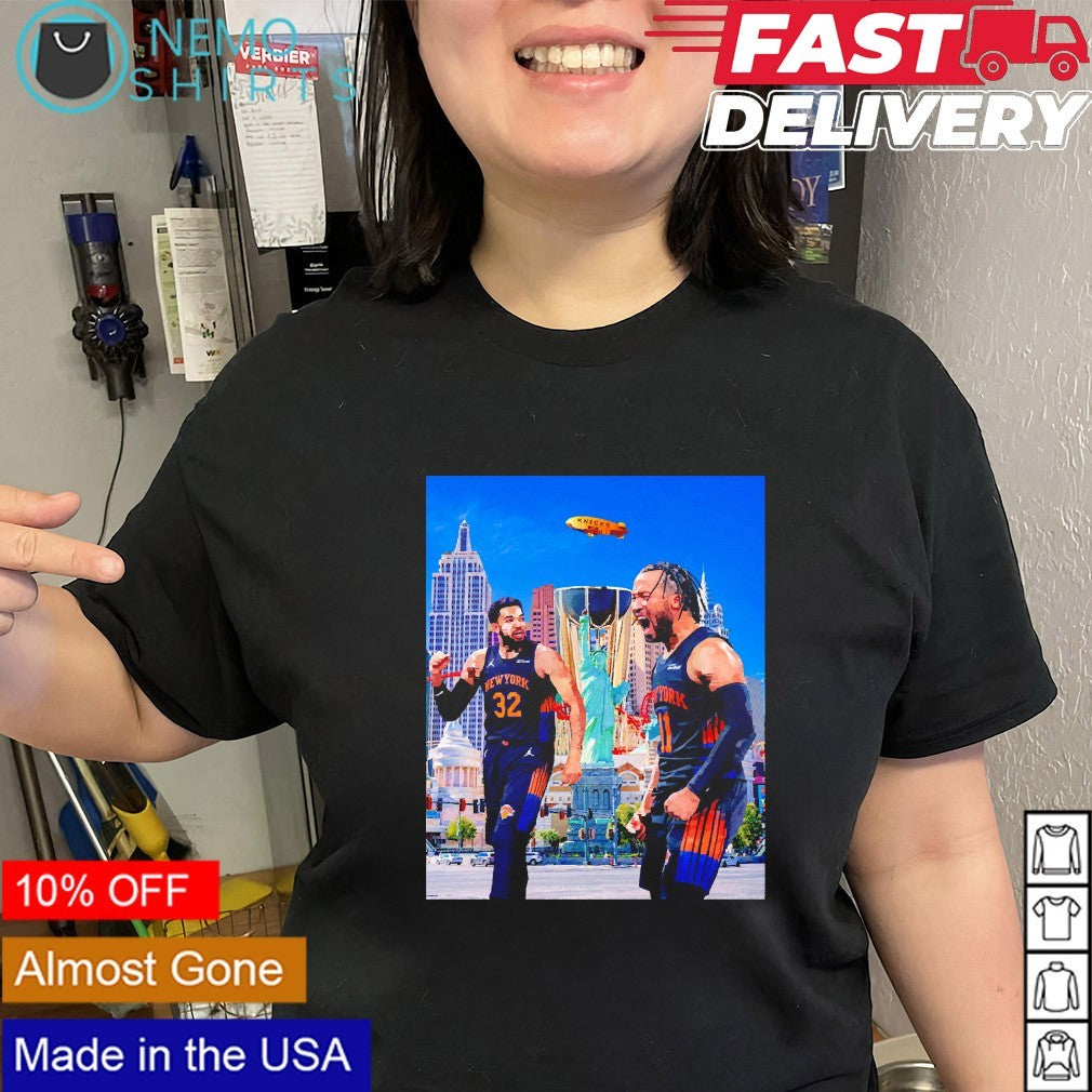 Karl-anthony Towns and Jalen Brunson New York Knicks - Adult & Kids T-Shirts, Sweatshirts & Hoodies apparel design preview 3