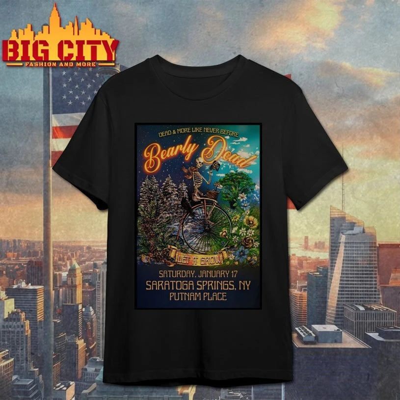 Bearly Dead 1.17.2026 Saratoga Springs NY Poster - Adult & Kids T-Shirts, Sweatshirts & Hoodies apparel design preview 1