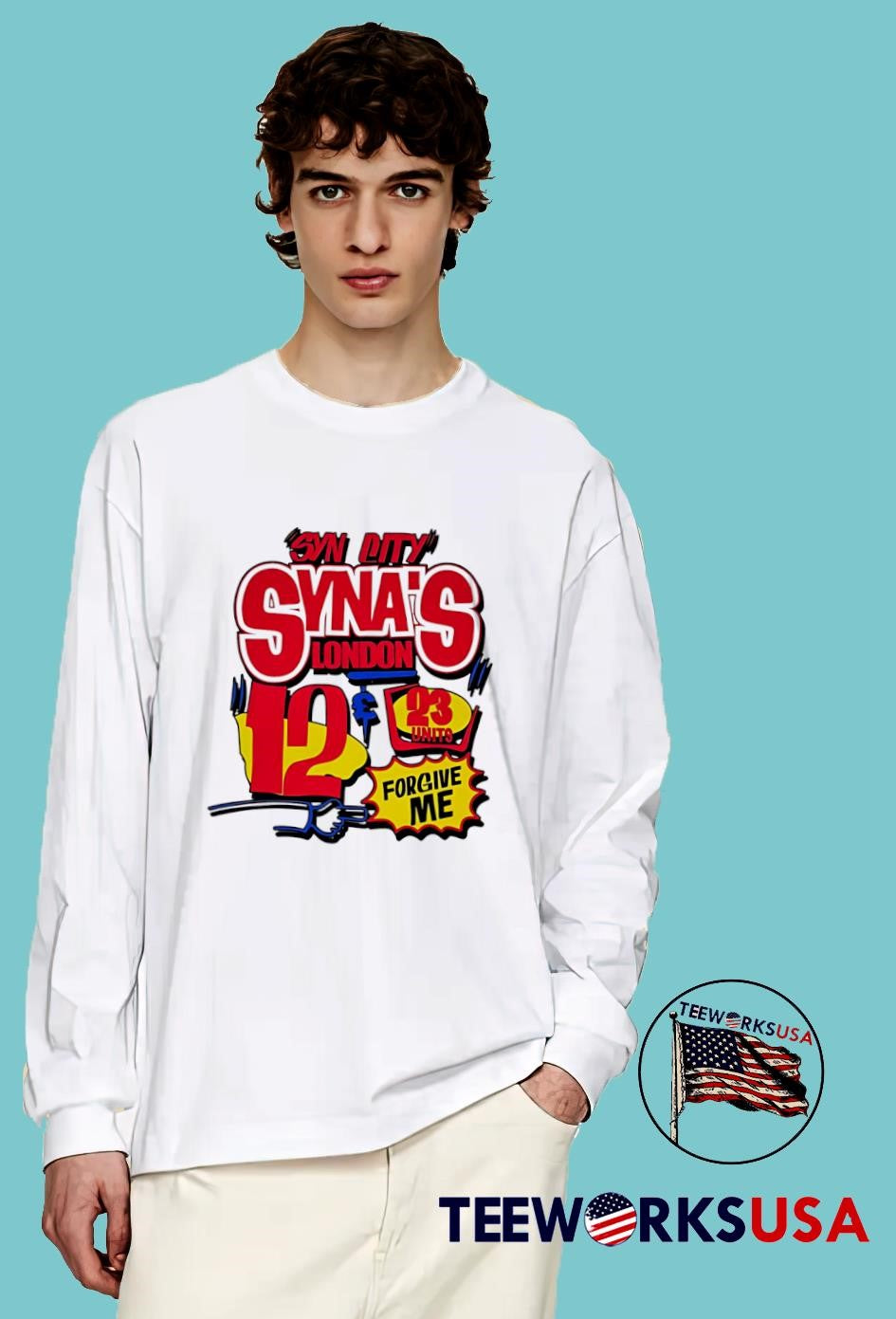 Syn City Syna London forgive me - Adult & Kids T-Shirts, Sweatshirts & Hoodies apparel design preview 4