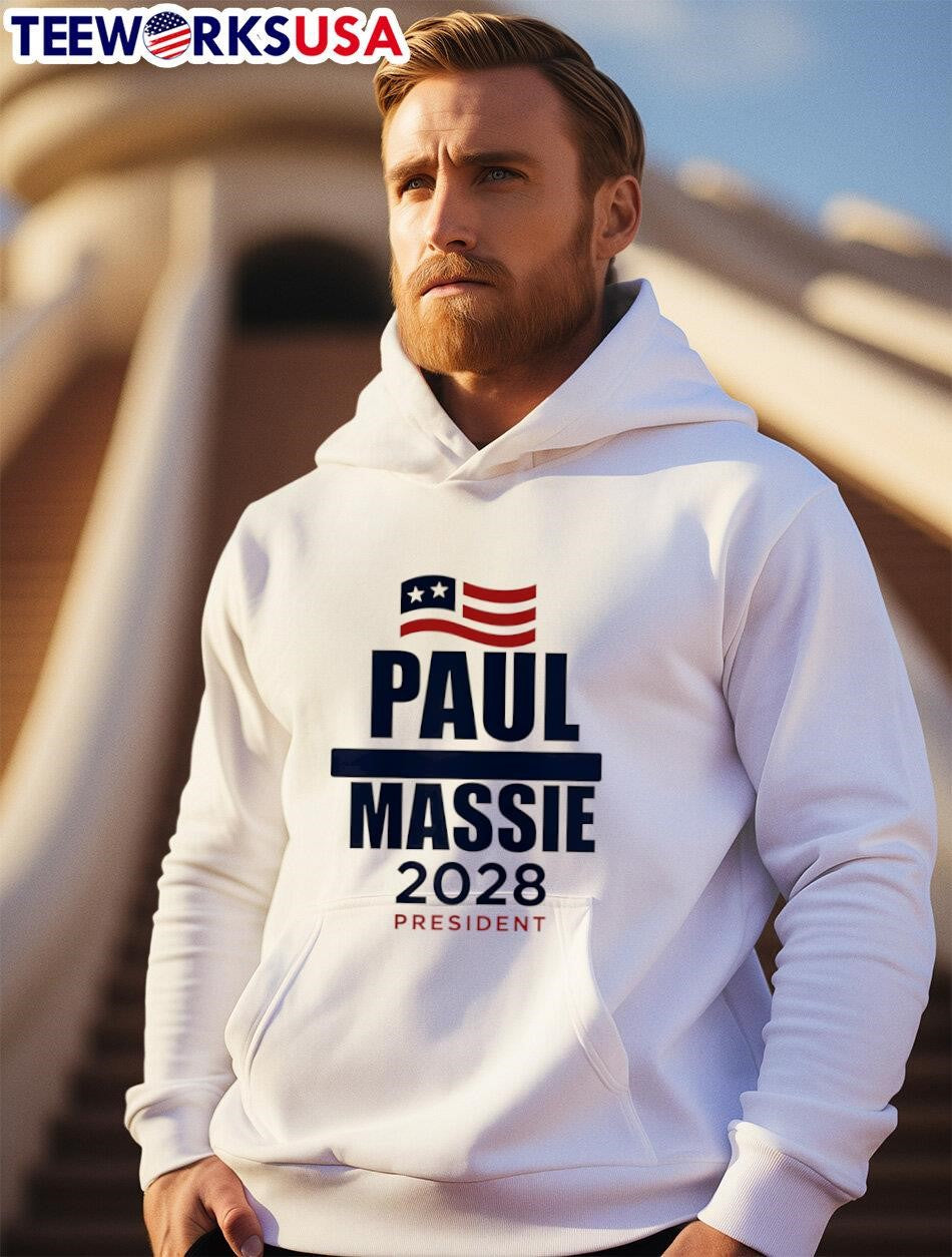 Paul Massie 2028 President - Adult & Kids T-Shirts, Sweatshirts & Hoodies apparel design preview 2