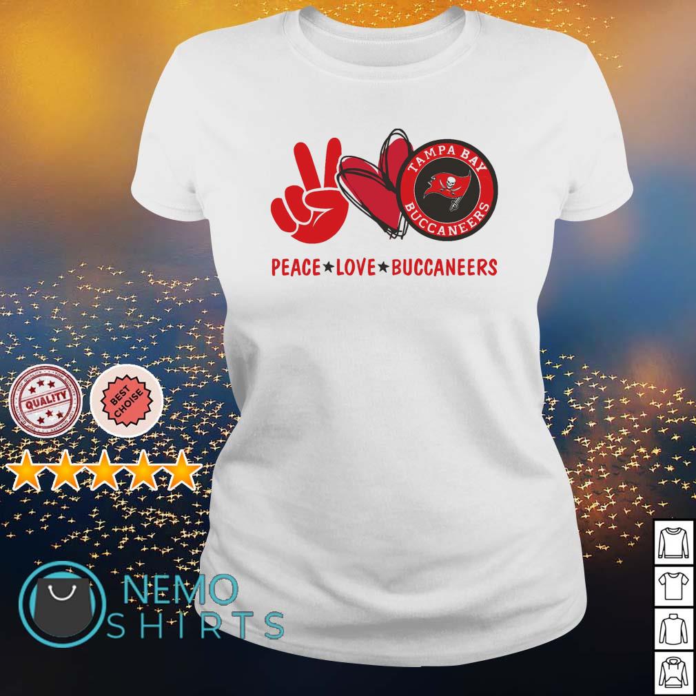 Peace love Buccaneers - Adult & Kids T-Shirts, Sweatshirts & Hoodies apparel design preview 3