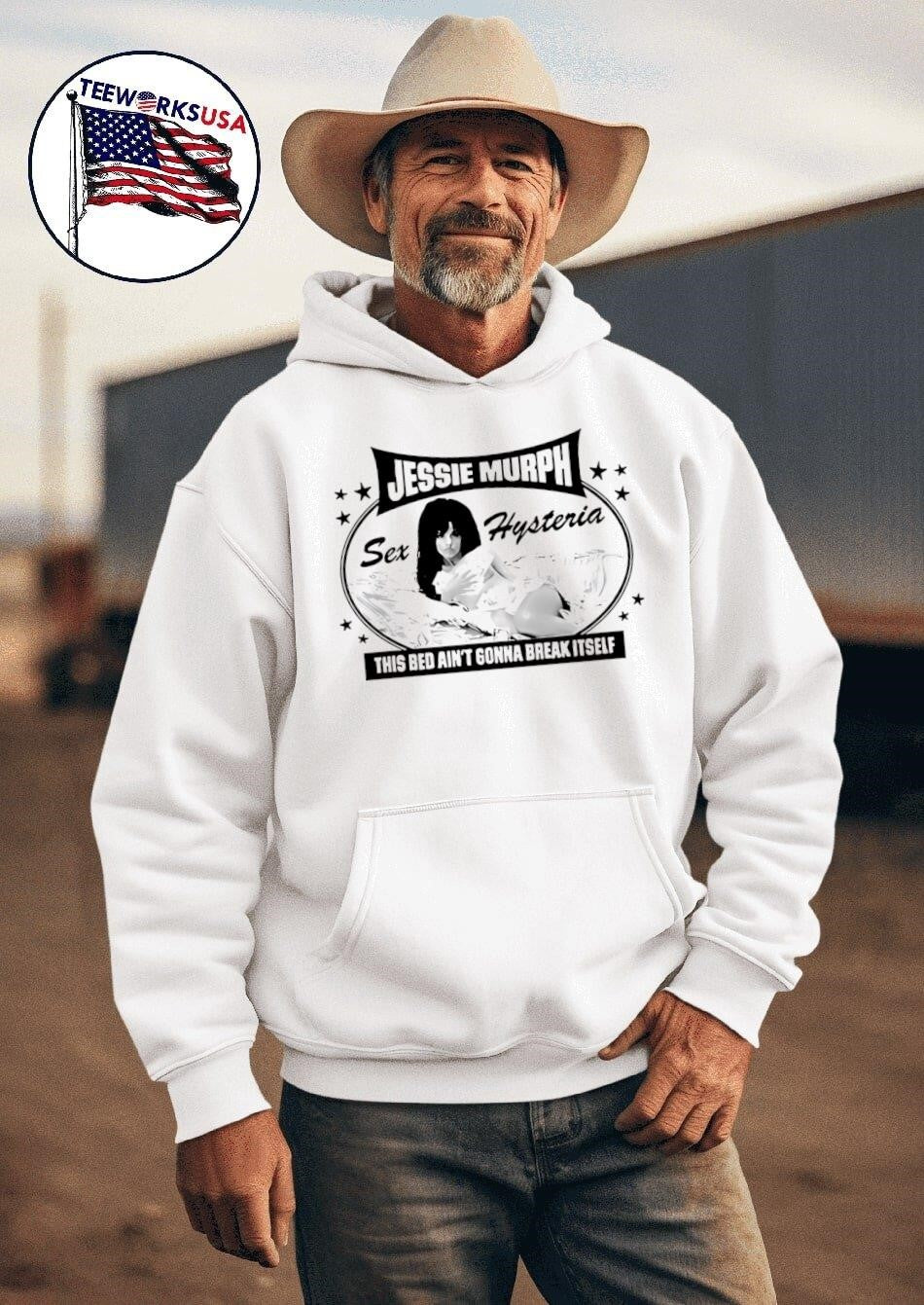Jessie Murph This Bed Ain't Gonna Break Itself 2025 - Adult & Kids T-Shirts, Sweatshirts & Hoodies apparel design preview 2