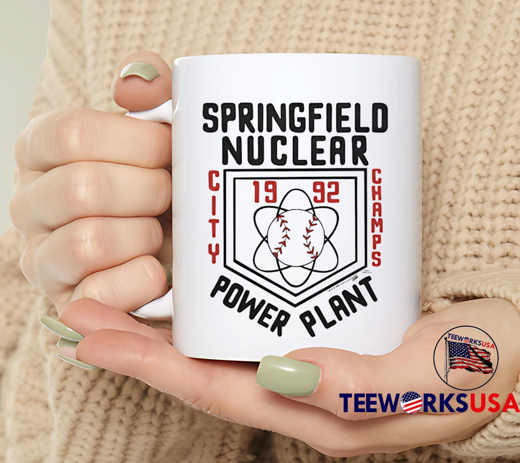 Springfield Nuclear Power Plant City Champs 1992 - Adult & Kids T-Shirts, Sweatshirts & Hoodies apparel design preview 6