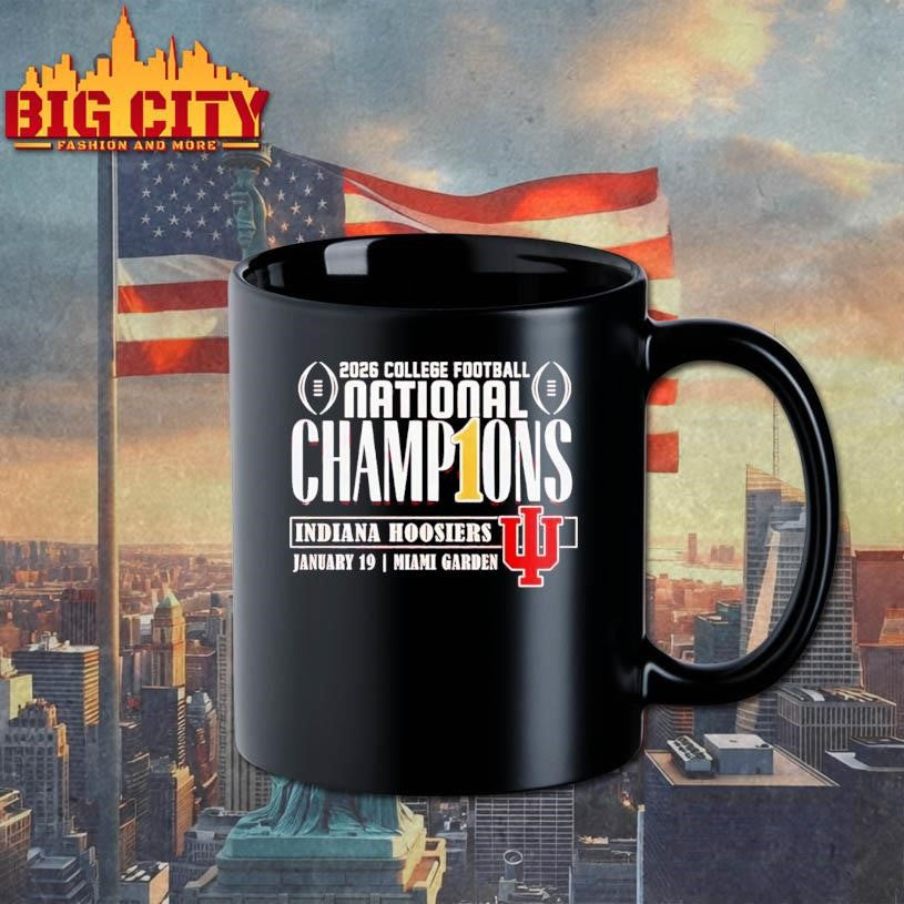 Indiana Hoosiers CFP National Champions 2026 First - Adult & Kids T-Shirts, Sweatshirts & Hoodies apparel design preview 3