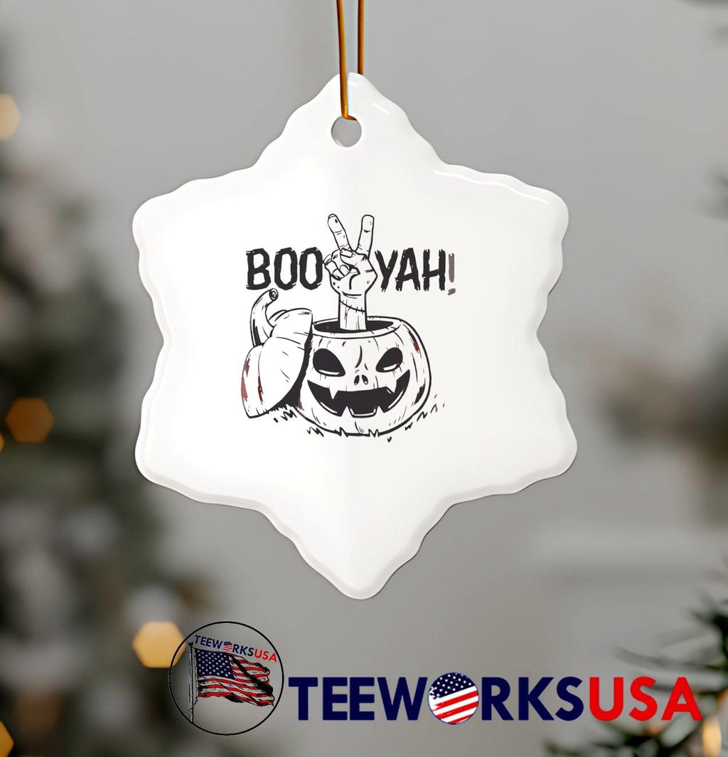 Boys Halloween Boo Yah pumpkin - Adult & Kids T-Shirts, Sweatshirts & Hoodies apparel design preview 6