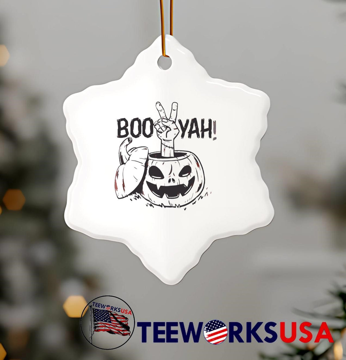 Boys Halloween Boo Yah pumpkin - Adult & Kids T-Shirts, Sweatshirts & Hoodies apparel design preview 6