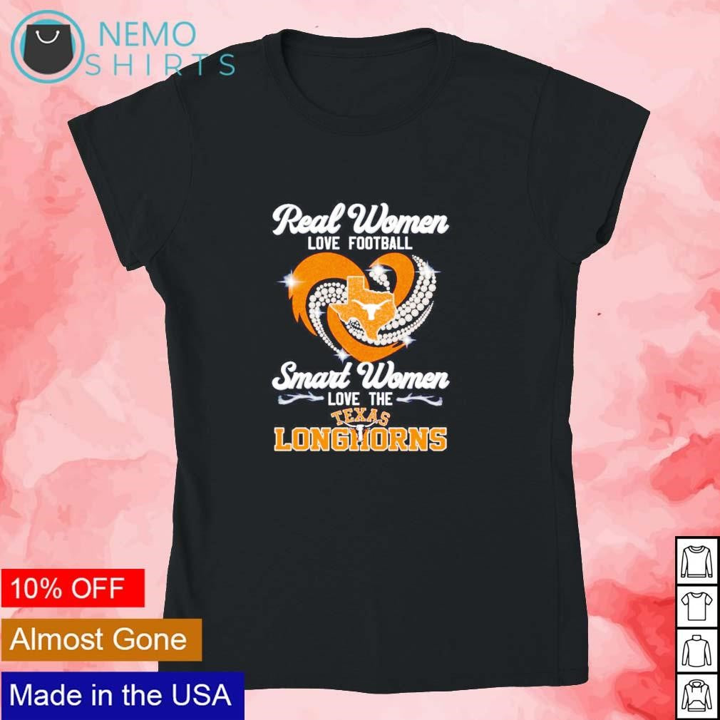 Real women love football smart the Texas Longhorns - Adult & Kids T-Shirts, Sweatshirts & Hoodies apparel design preview 4
